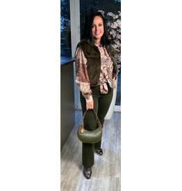 Brussel Jas bont army green