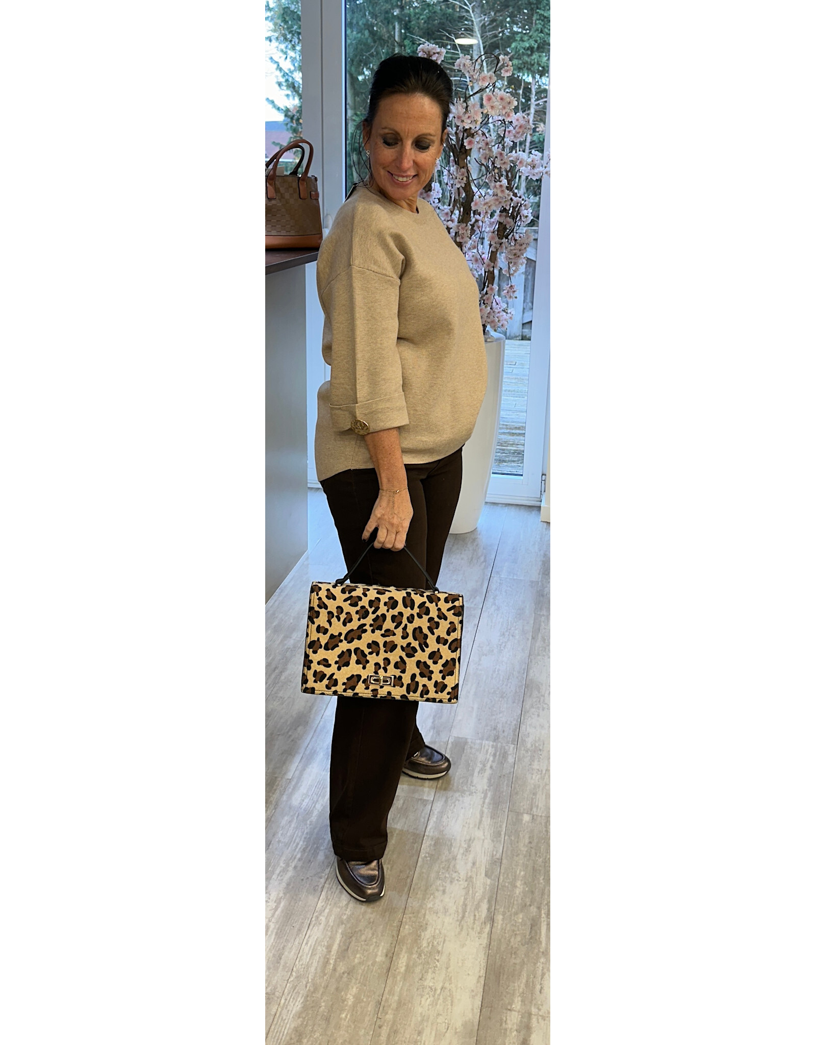 Parijs Trui Sybi dark beige