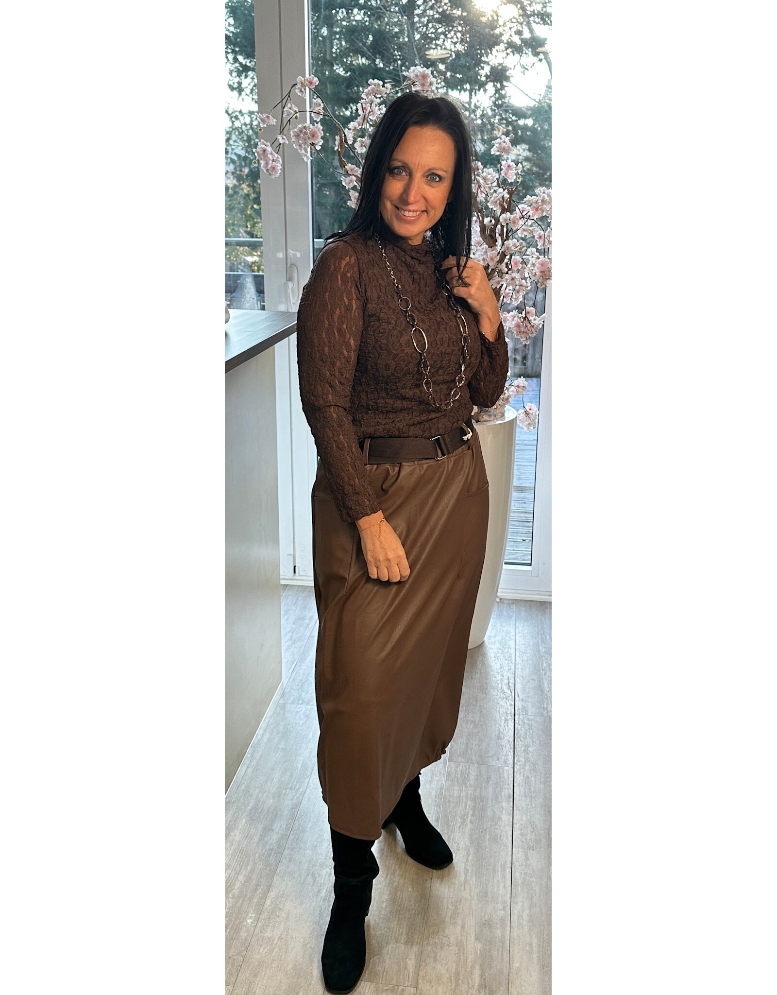 Brussel Trui Livia Crinkle mocca