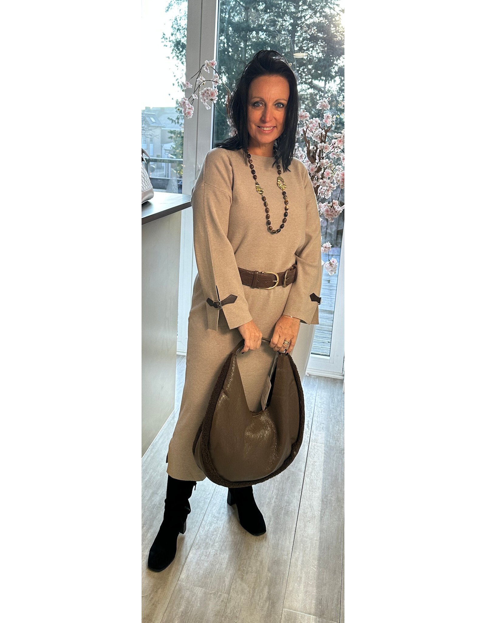 Parijs Kleed Jessy taupe