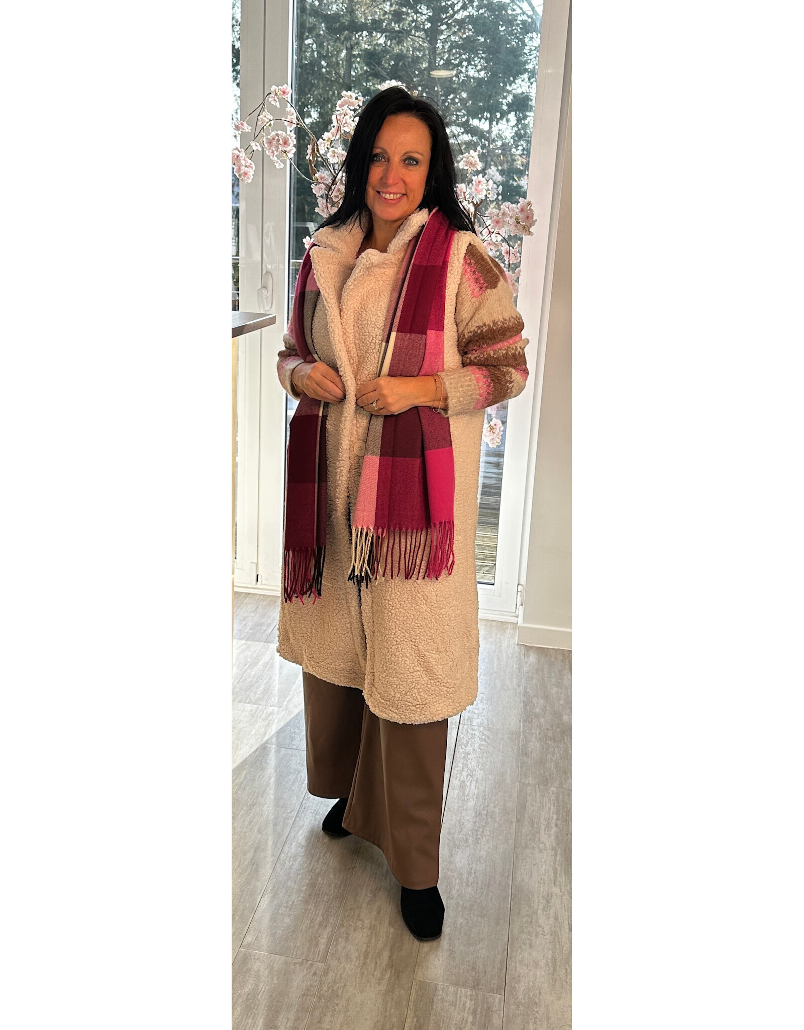 Parijs Gilet wendy creme/wol