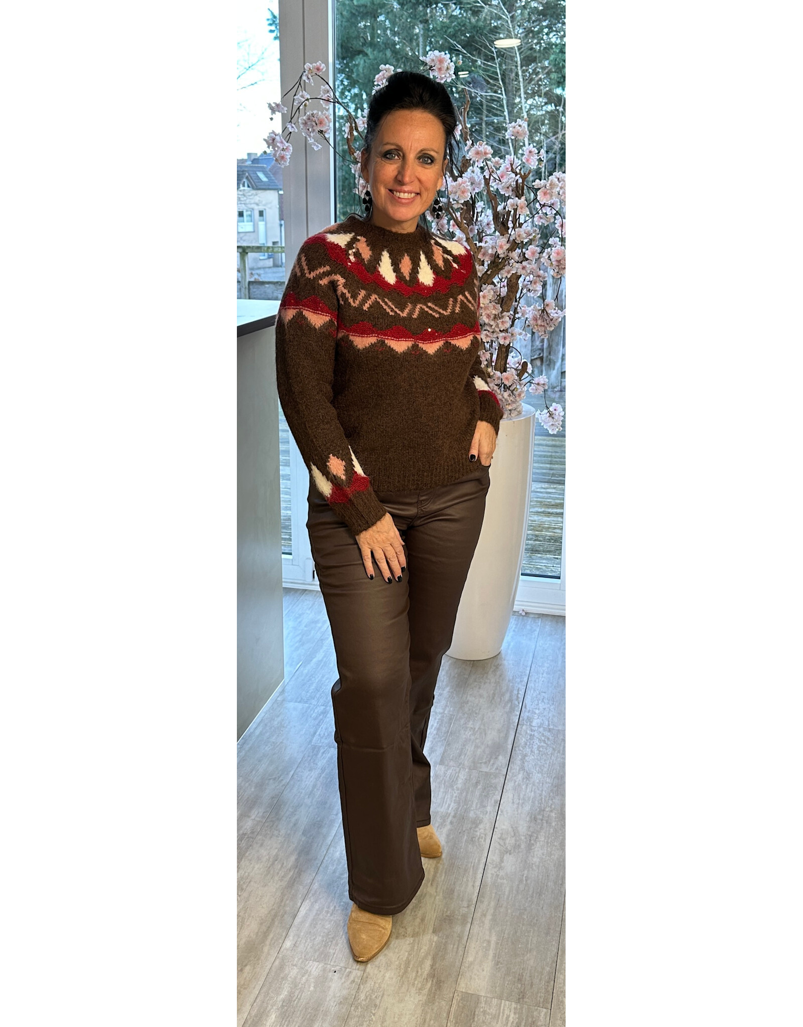 Brussel Trui  rustic rouge