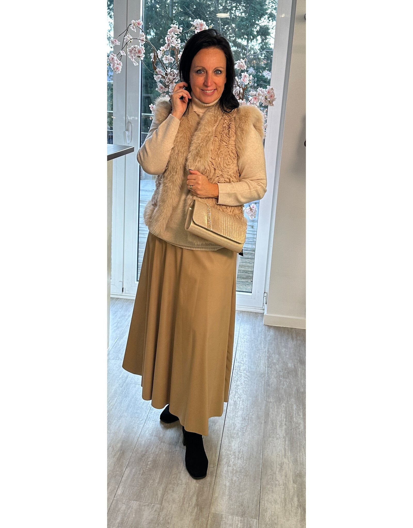 Parijs Rok Sandstone lederlook