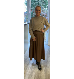 Parijs Trui nadia taupe hartje