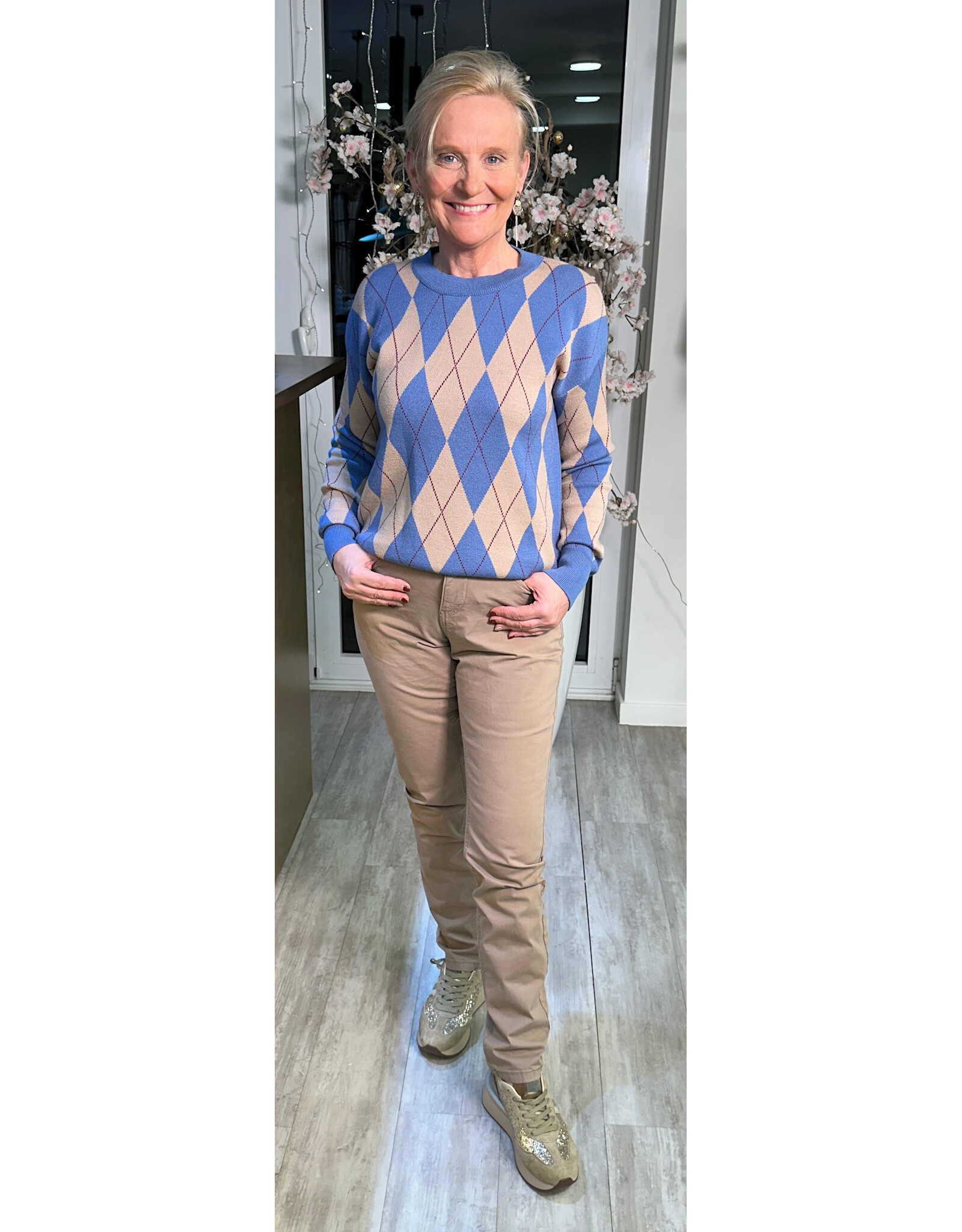 Brussel Trui Sandy blue