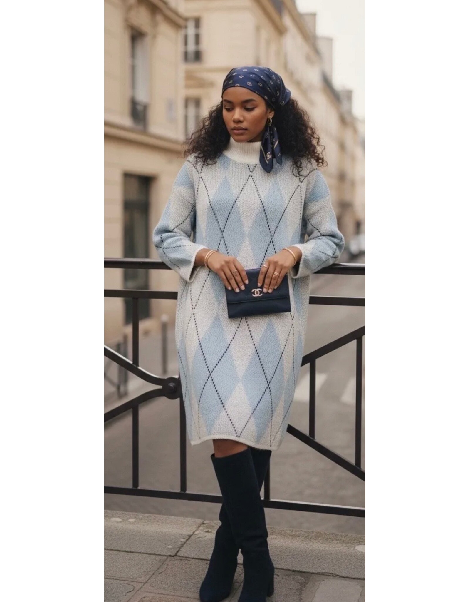 Parijs Truikleed powder blue