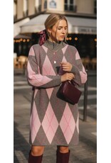 Parijs Truikleed roze/grijs