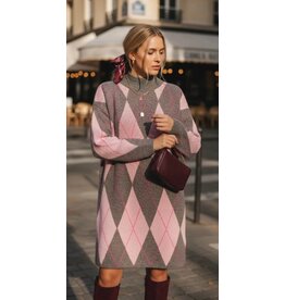 Parijs Truikleed roze/grijs