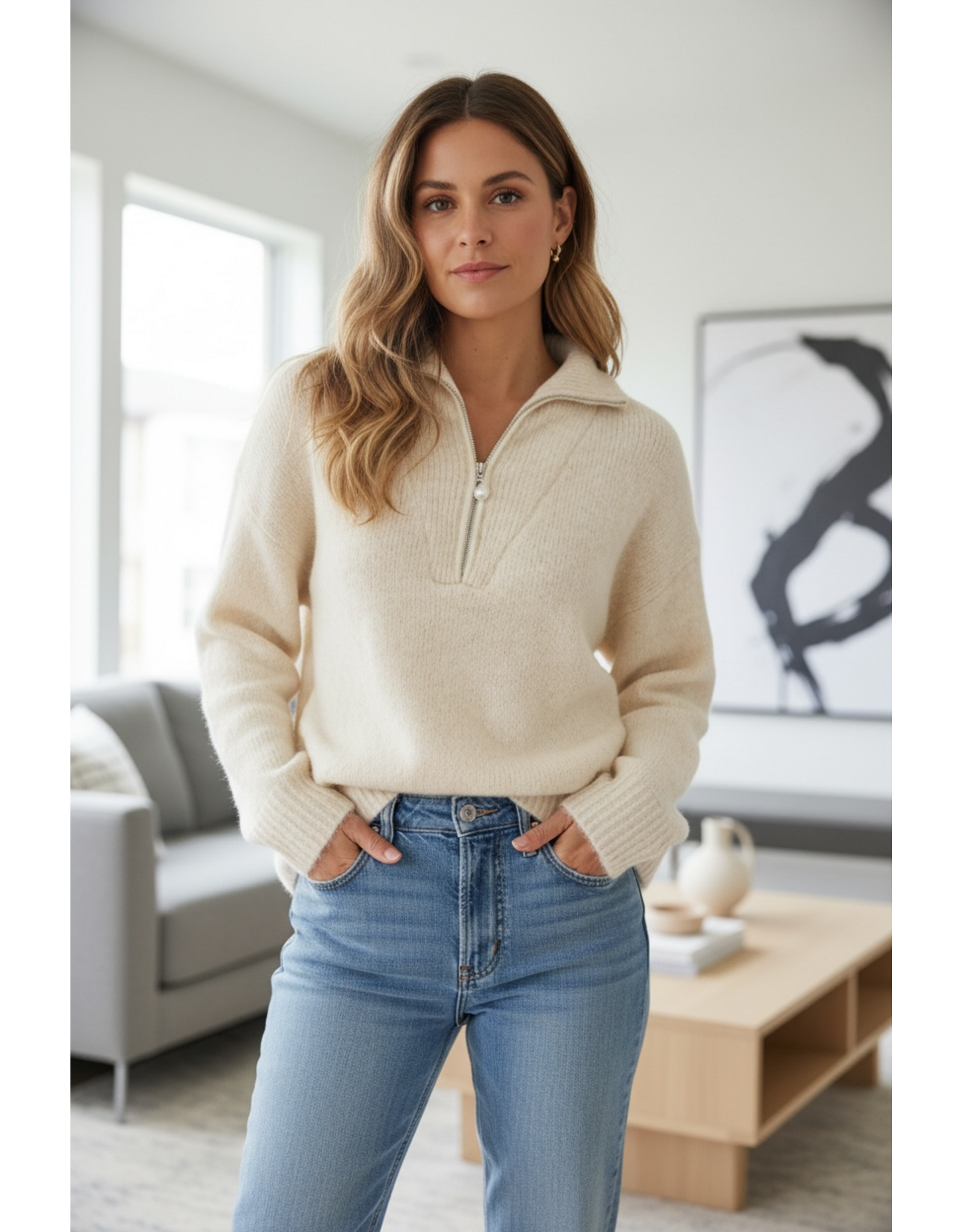 Brussel Trui Anne Beige