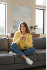 Brussel Trui Anne geel