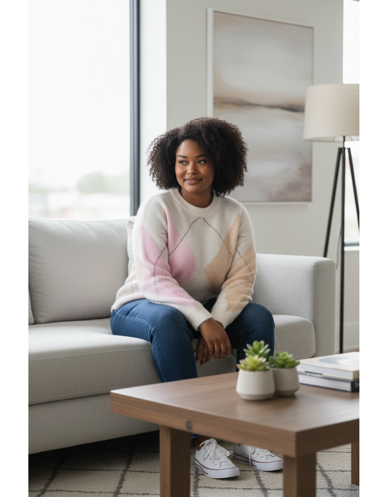 Brussel Trui Lily multicolour beige