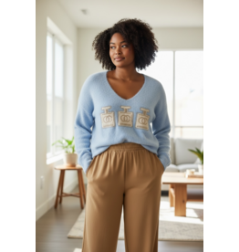 Brussel Trui Iconic perfume blue