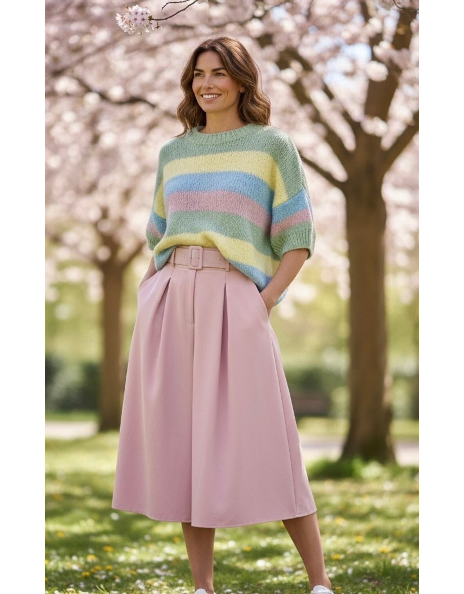 Brussel Trui blossom strepe