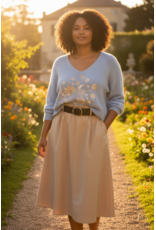 Brussel Trui Floral tree blauw