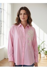 Parijs Bloes Florence stripe roze