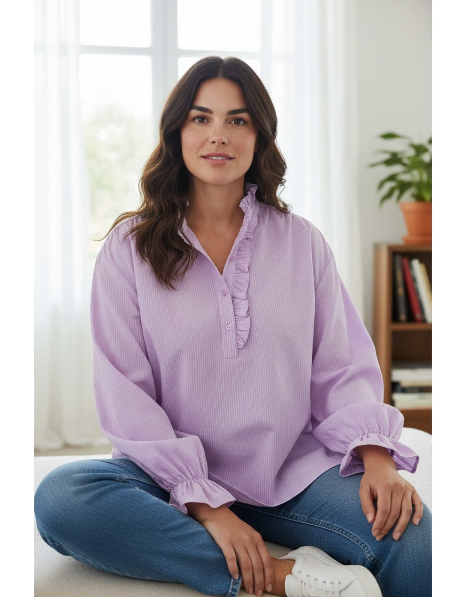 Parijs Bloes Rosalie stripe rose