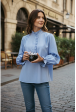 Parijs Bloes Rosalie blauw gestreept