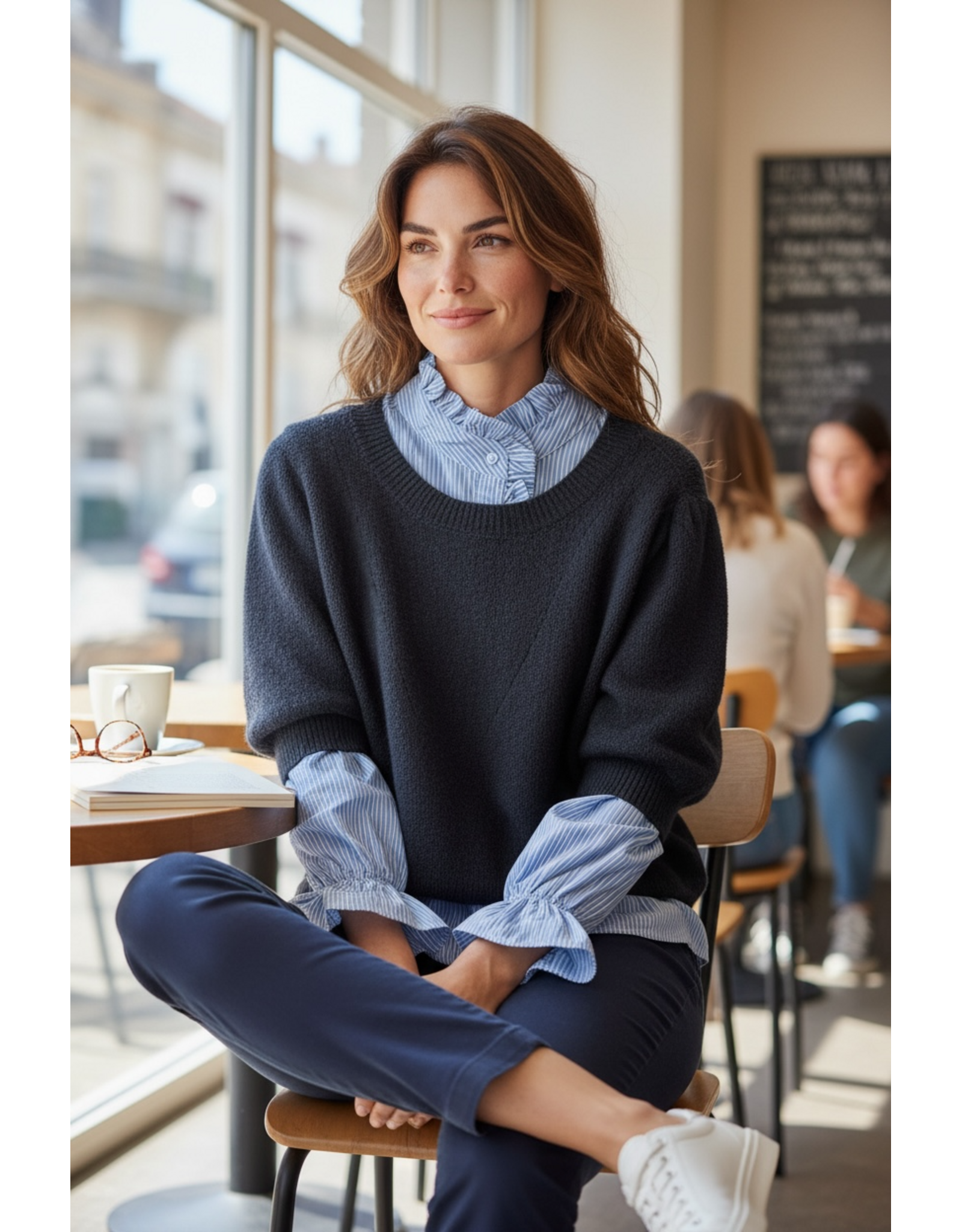 Allerlei Trui Knebba navy