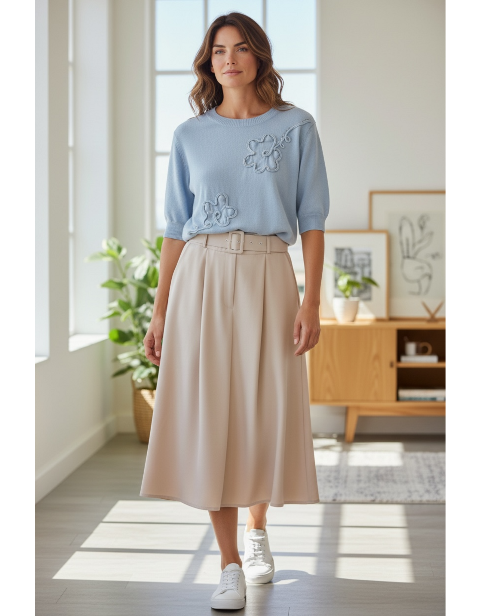 Brussel Rok Elise beige