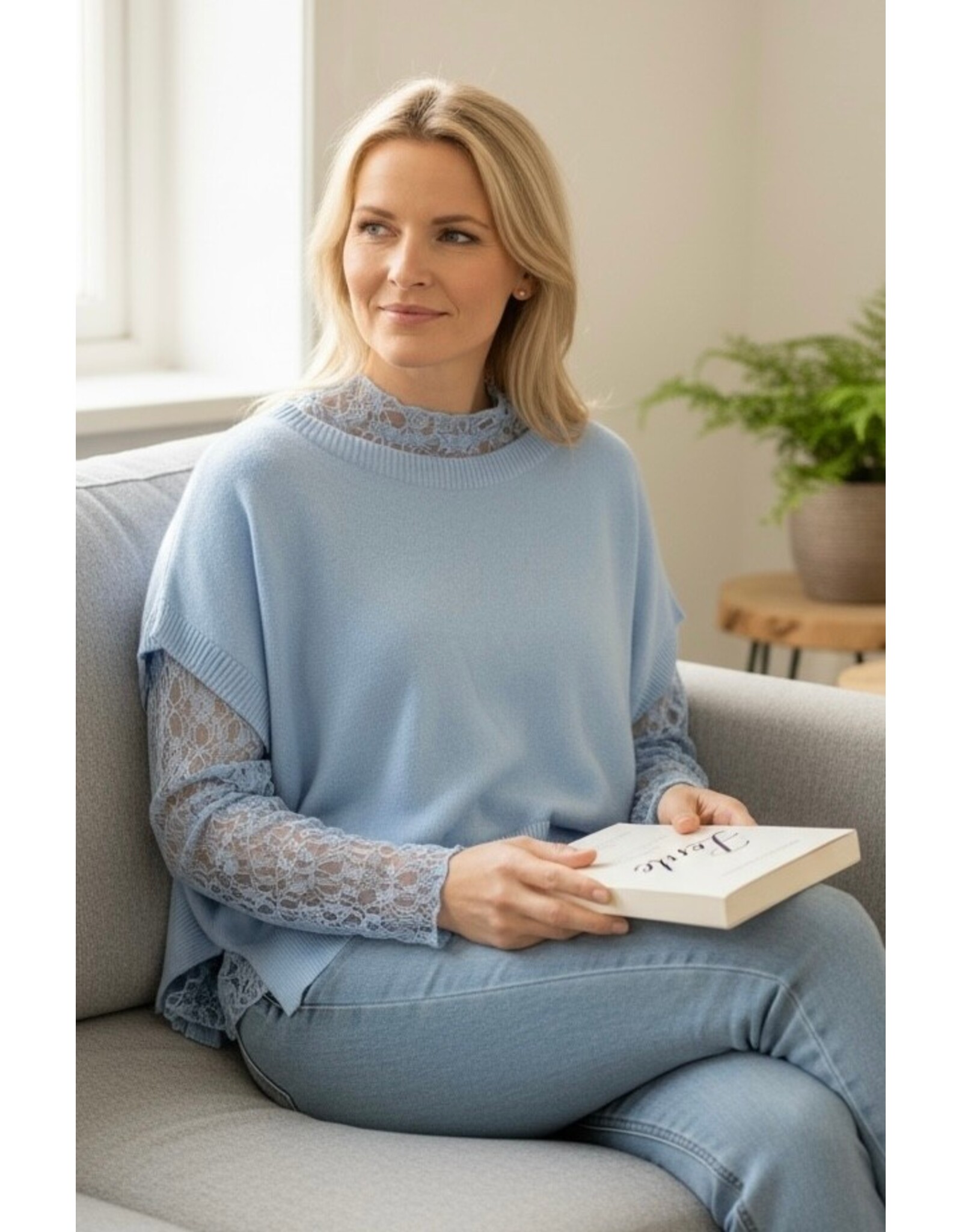 Parijs Bloes Luna blauw