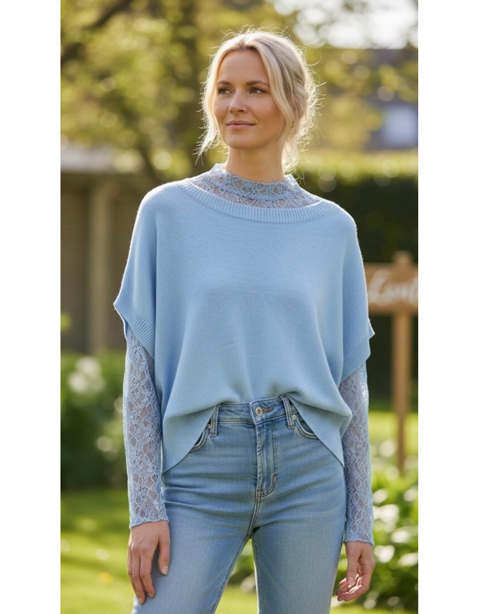 Parijs Bloes Luna blauw