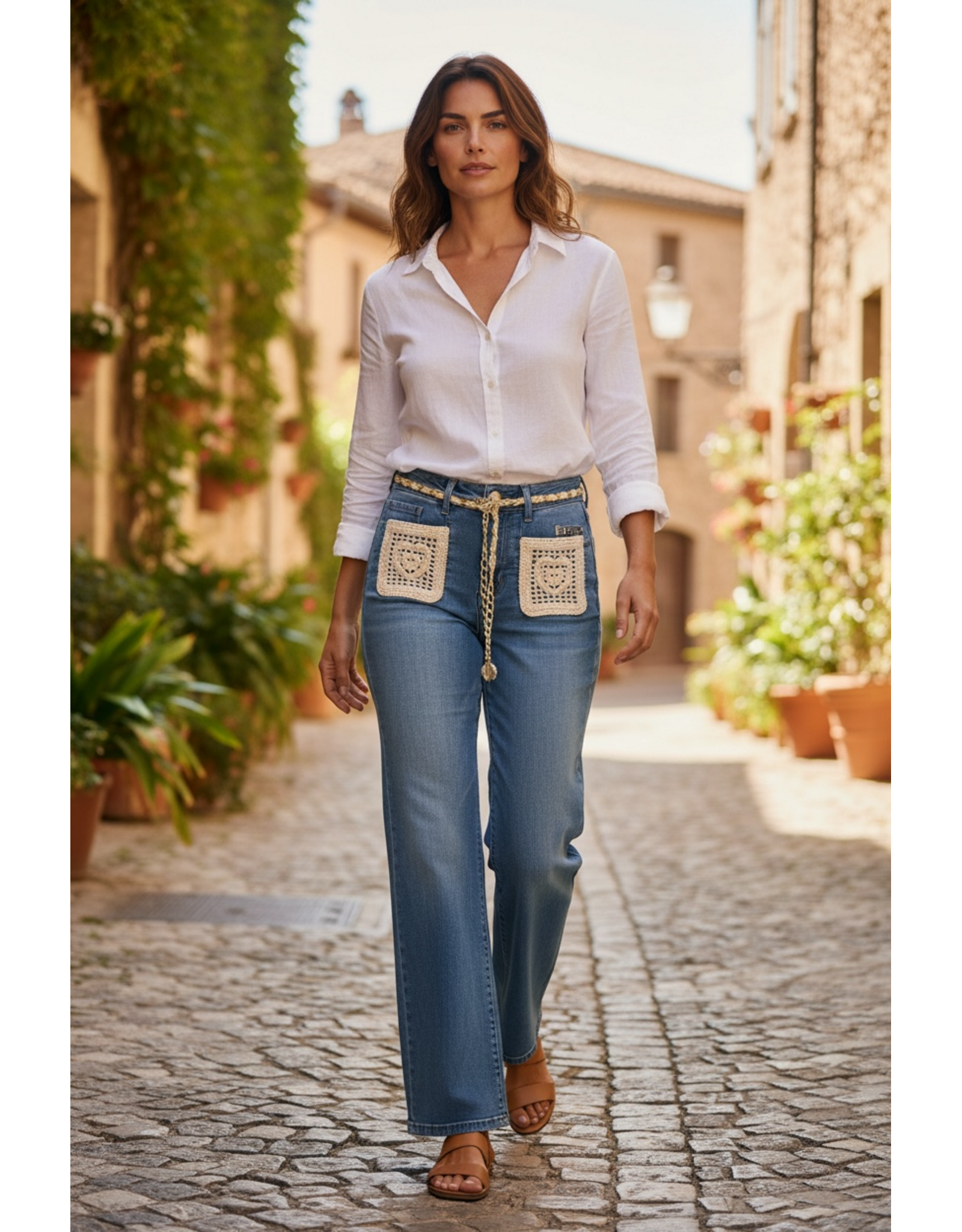 Brussel Broek Crochet denim