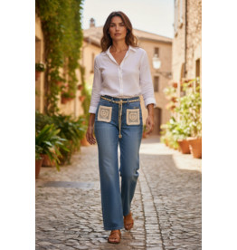 Brussel Broek Crochet denim