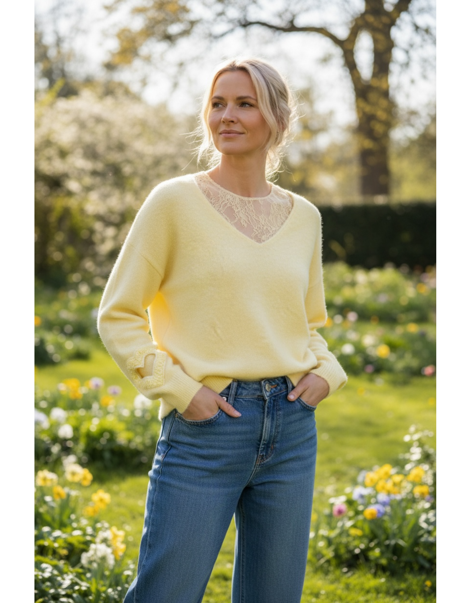 Brussel Trui Julie love geel