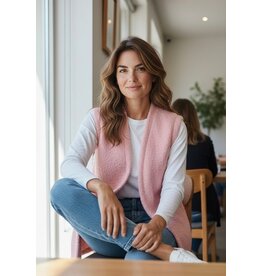 Parijs Gilet/debardeur zalmroze