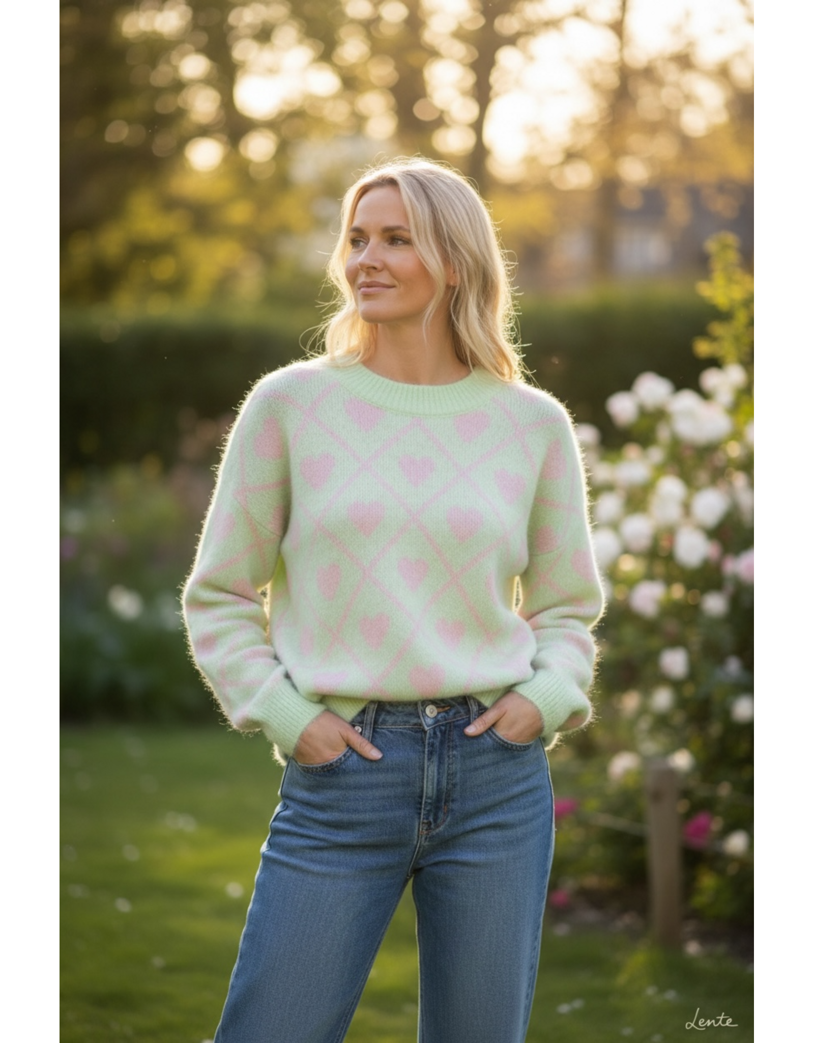 Parijs Trui Pastel heart