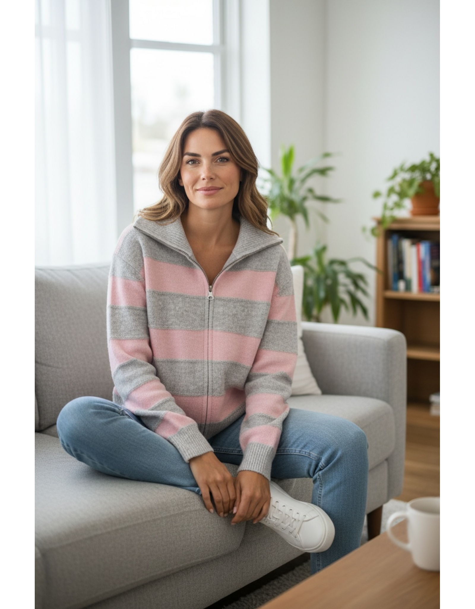 Parijs Trui Soft stripe