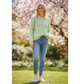 Parijs Trui groen met geel hart