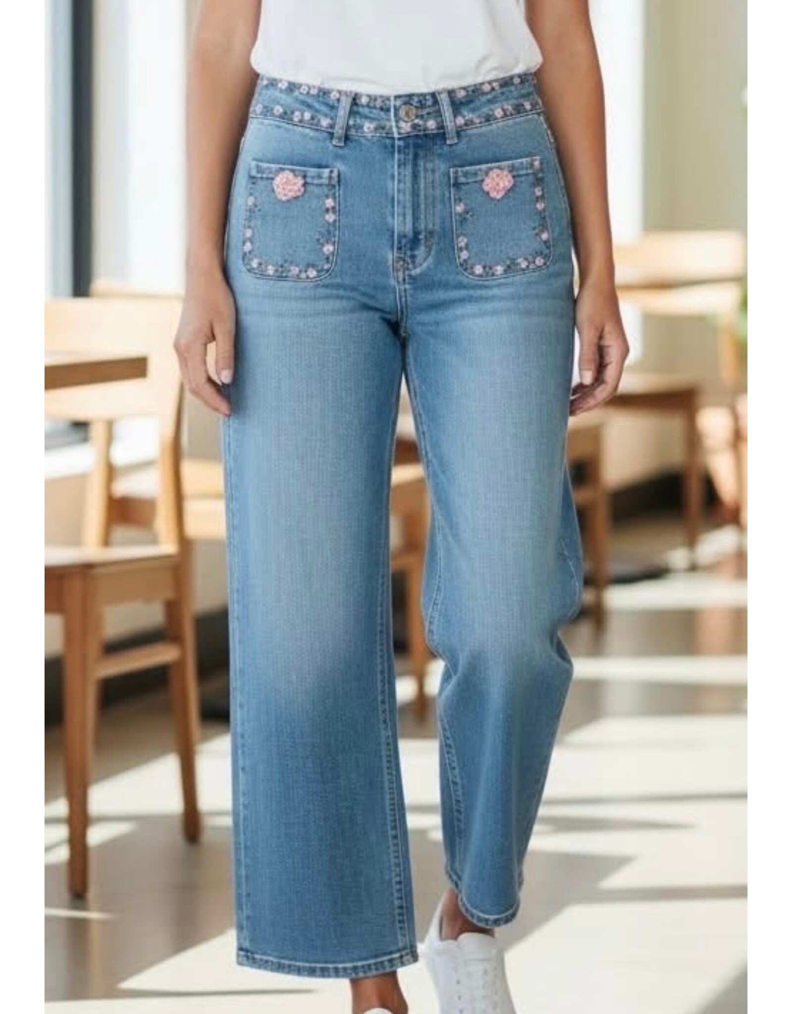 Brussel Broek Zac en zoe bloem