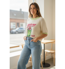 Italie Trui strawberry/Matcha