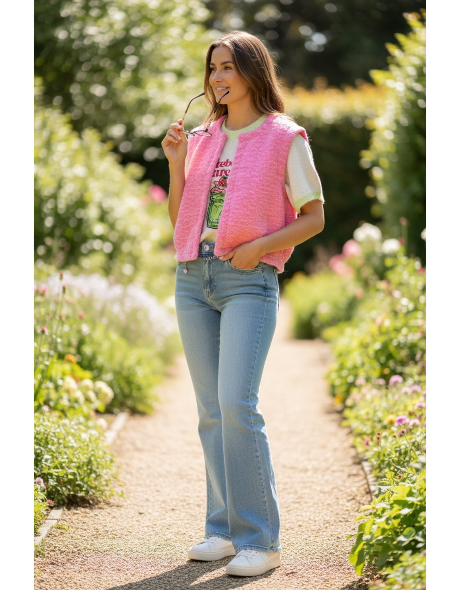 Parijs Gilet/debardeur fushia