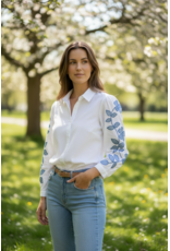 Parijs Bloes Fleur blauw