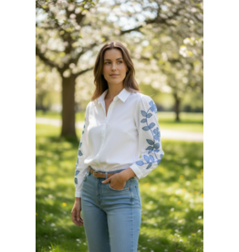 Parijs Bloes Fleur blauw