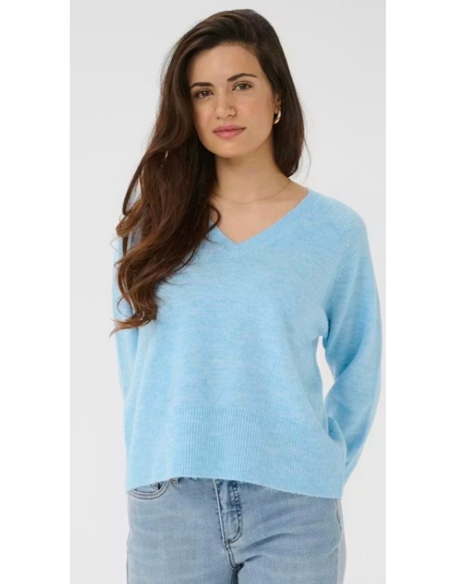 Kaffe Trui Niel powder blue