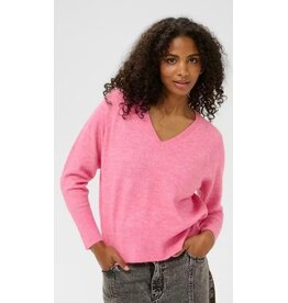 Kaffe Trui Niel V fushia