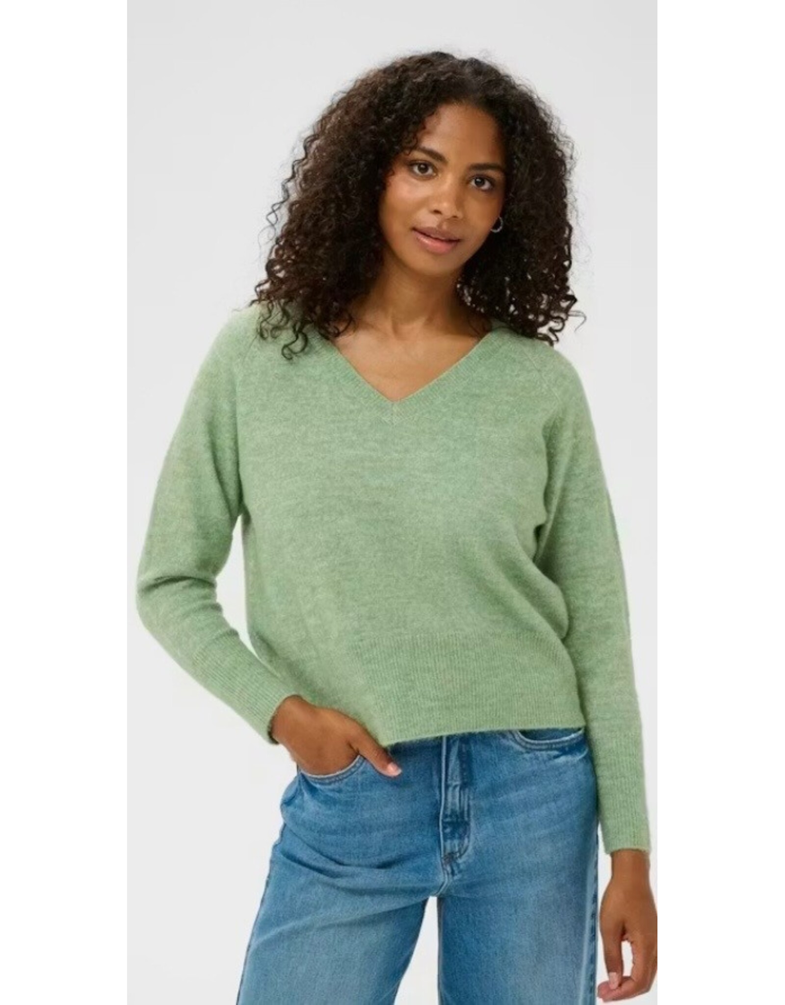 Kaffe Trui Sea Spray V neck