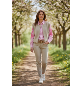 Parijs Broek beige met parels