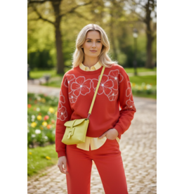 Cream Broek Sophia Paprika