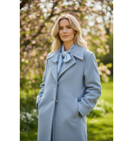 Cream Jas/Mantel Cessie blauw