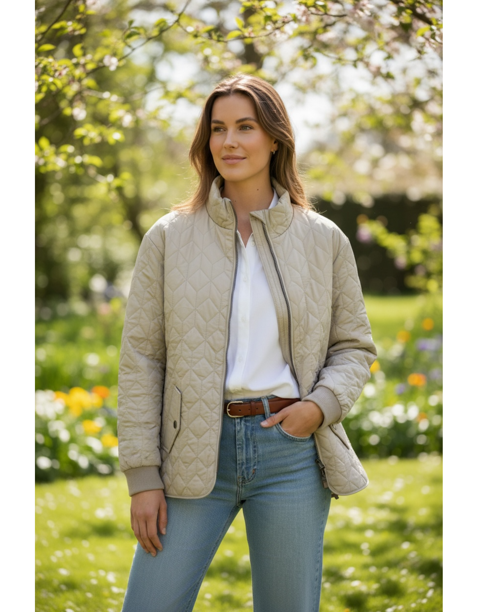 Kaffe Jas Eila beige