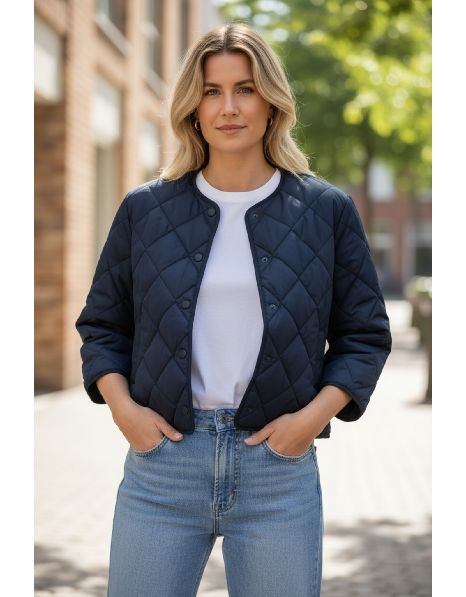 Italie Jas Milano Bella donkerblauw