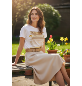 Italie T shirt brown stripes