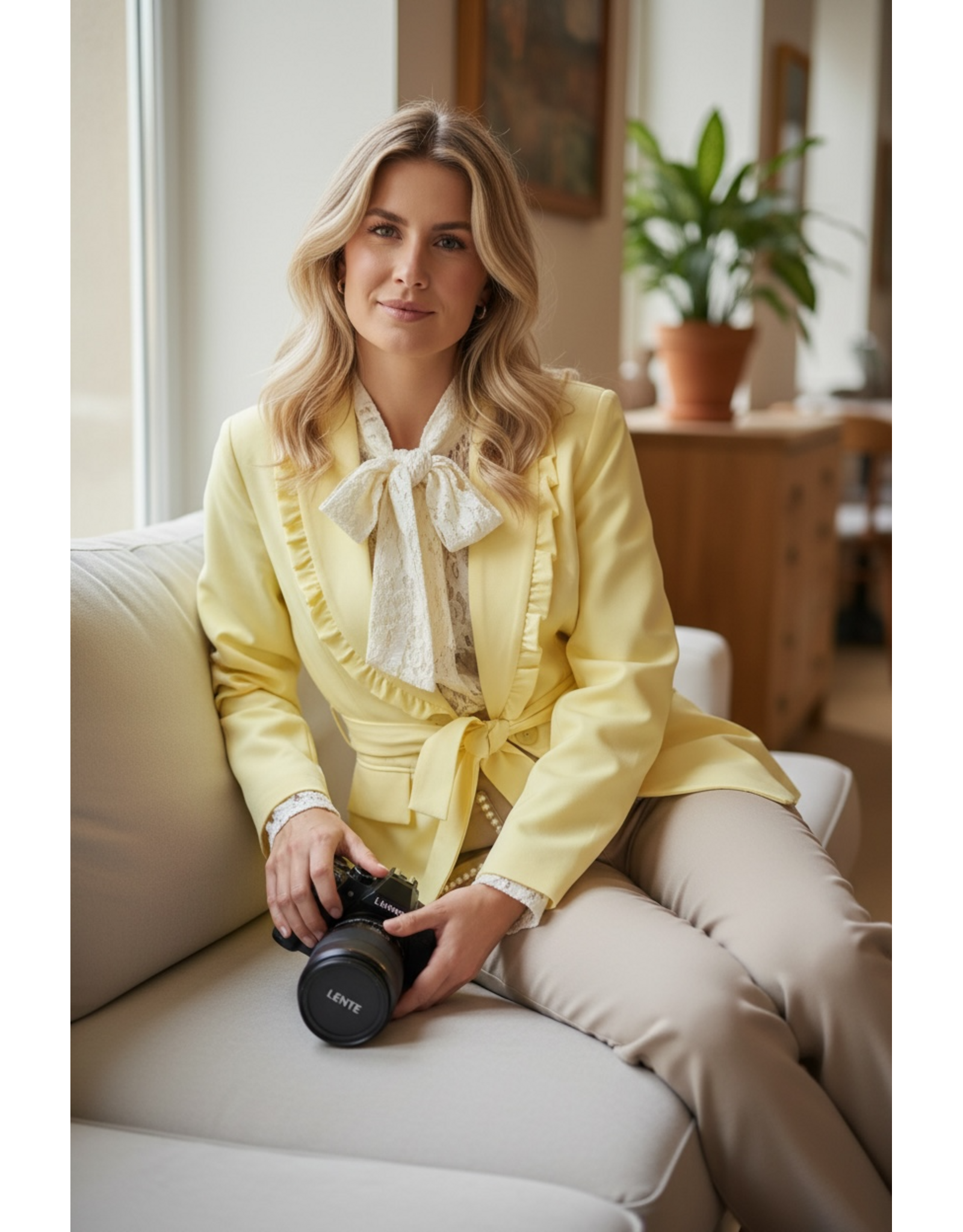 Italie Blazerjas Elara geel