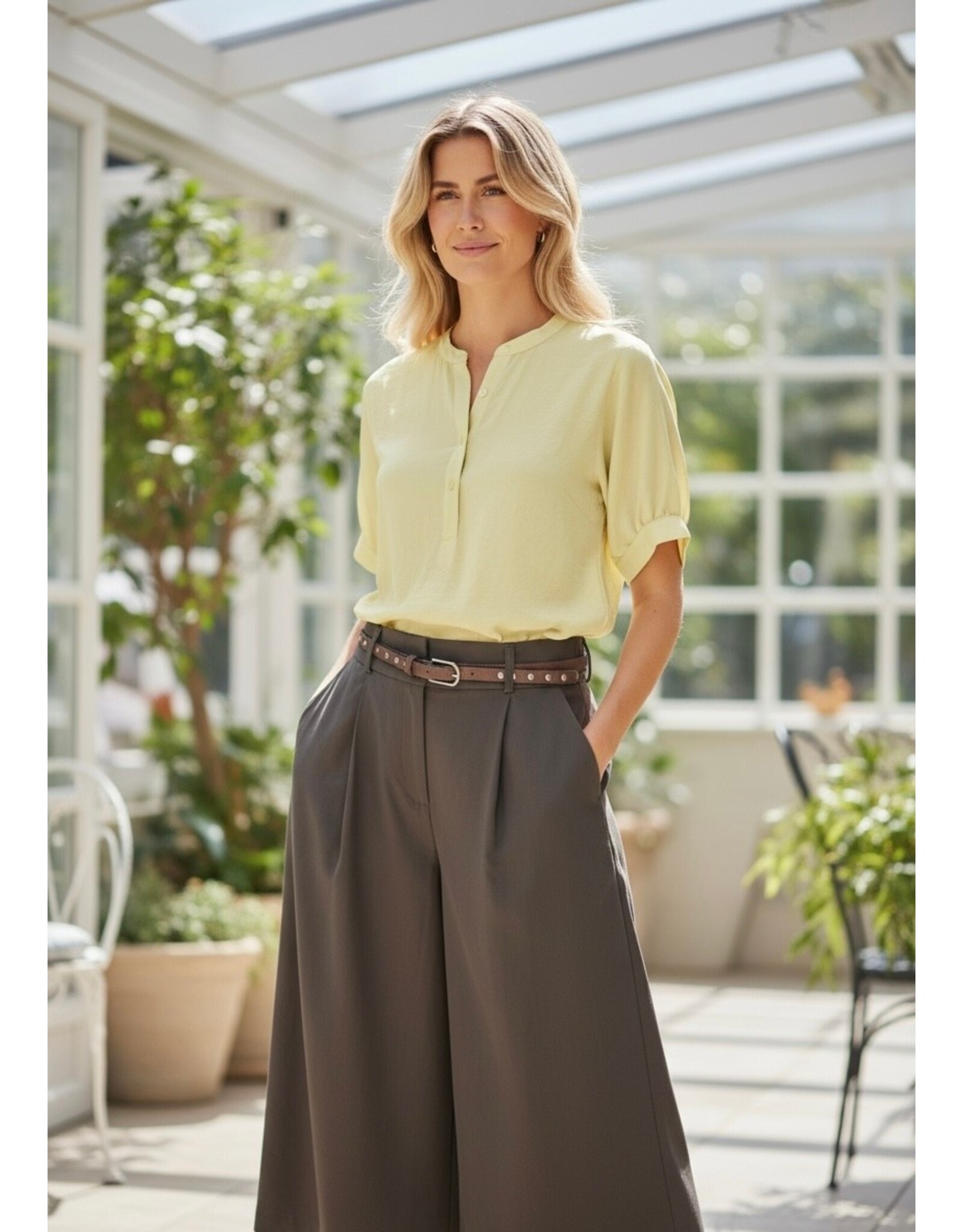 Italie Broek Aria bruin