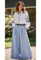 Italie Broek Aria blauw