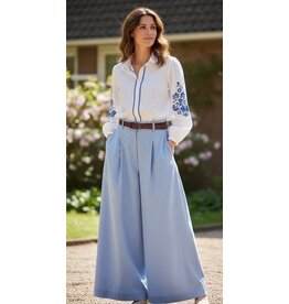 Italie Broek Aria blauw